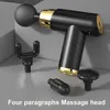 Pistolet de massage fascia portable Relaxation musculaire Pistolet de massage électrique portable pour le corps 4 têtes de massage remplaçables 6 vitesses de vibration L230523