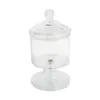 Servis uppsättningar Candy Jar Snack Storage Sealed Lidded Plastic Dessert Containrar Akrylflaskan