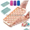 Ice Cream Tools Didihou Kitchen Plastic Molds Tray Round Home Bar Party Use Ball Cube Makers Diy Mod Drop Delivery Garden Dining Dhbi Dhxu5