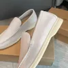 Sneaker Erkekler Sıradan Ayakkabı LP Loafers Düz Düşük Üst Süet İnek Deri Oxfords Moccasins Yaz Yürüyüş Konforu Loafer Slip Loafer Kauçuk taban Daireleri Kutu EU35-46