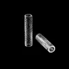 Smoking Accessories Hollow Quartz Pillar With Laser Engraving Pattern For Terp Slurper Quartz Banger