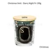 Свечи 190 г ароматизированная свеча, в том числе кольцевая кольца Bougie Pare Рождество с ограниченным подарочным набором.