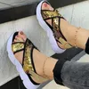 Sandali Pantofole estive Donna Bling Slingback Platform Shoes Donna 2023 Ladies Slides Soft Flats Outdoor Sandalias Plus 35-43