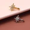 Bijoux de corps Stonefans 1Pc cristal étoile faux Piercing nez anneau femmes Sexy boucles d'oreilles 2023 tendance accessoires en acier inoxydable