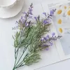 Decoratieve Bloemen Paars 1PC Lavendel Plastic Kunstmatige Valse Plant Voor Bruiloft Woondecoratie Kerst Tafel Feestartikelen