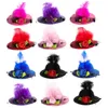 Bandanas Card Issuer Decorative Hair Clip Little Girl Mini Tea Party Hat Tiny Children Mesh Plumage