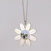 DIY Sublimation Blanc Collier Fleur Transfert De Chaleur Saint Valentin Collier Cadeau Créatif