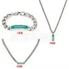50% de desconto em joias de grife pulseira colar anel acessórios produto verde percha esmalte usado versátil masculino feminino pulseira