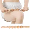 Produits outil de massage corporel en bois kit de madérothérapie masseur en bois rouleau gua sha rouleau manuel en bois pour massage réductrice du corps complet