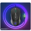 Ratos 2.4g sem fio mouse para jogos colorido luz de respiração silencioso mouse recarregável computador mause design ergonômico para laptop pc