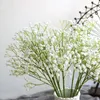 장식용 꽃 1pc gypsophila 가짜 꽃 꽃다발 플라스틱 시뮬레이션 홈 파티 장식 웨딩 홀딩