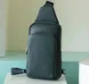 Mens Avenue Sling Bag Designers Monograms Damier Chest Påsar Crossbody Luxury Geometric Checkerboad Daypack för resemodekläder0008 Ryggsäck