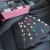 New Cute Cartoon Car Seat Gap PU Leather Storage Box Auto Organizer Pocket Phone Bottle Cups Holder Flower Car Styling Accessories