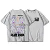 T-shirts masculinas Slam Dunk Anime T-shirt Basquete Manga Graphic Oversize Masculino Algodão Manga Curta Camiseta Feminina Top Streetwear Verão Casal Roupas J230602