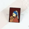 Ölgemälde Emaille Pins Benutzerdefinierte Van Gogh Mona Lisa Künstler Broschen Tasche Hemd Anstecknadel Abzeichen Kunst Schmuck Geschenk für Freunde