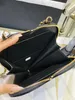 12a helt ny spegelkvalitetsdesigner Mini Composite Heart Bag Luxury Womens Patent Leather Quilted Purse Twin Handbag Real Leather Black Purse Shoulder Chain Box Påsar