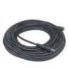 Svart 20m (65.6ft) 2464 18Awg 20Awg 2C 5521 5525 DC MANA TILL KVINNA EXTENSION CABLE 12V 24V