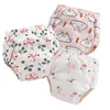Couches lavables 4 pcLot bébé coton pantalons d'entraînement culottes imperméables réutilisables Toolder couches couches sous-vêtements 230601