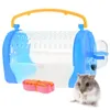 Gaiolas 1 pc pequeno animal de estimação transportar gaiolas para chinchilas cobaia e coelhos hamster tirar gaiolas com brinquedo pequeno animal acessórios