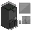 Spelkontroller Kylfläktfilter Dammtät täckning Vent för serie X Console Dust Plug Net Rack Mesh Kit