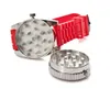 Titta på Form Cigarette Herb Grinder Metal Zinc Alloy Cigarett Crusher Funktion Titta på Grinderdiameter 42mm