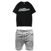 Mens T-shirts Trapstar Tshirt och Shorts 2-stycken Set Tracksuit Summer Sportwear Fitness Cotton Short Sleeve Tops 5 Points Pants Jogger Suit 230601
