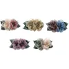 Hair Clips C9GF Organza Flower Clip Tulle Pin Elegant Barrettes Ins-Style For Thin Thick Women Fine