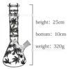 Neueste Glas Shisha Flasche Wasser Bong 25 cm 9,8 Zoll Höhe Mehrere Stile Weibliche Schüssel Hand Heady Pyrex Löffel Öl Nagel Adapter Rauchen Rohr Rigs