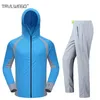 Men's Hoodies Sweatshirts TRVLWEGO Summer Men Hooded Shirt Fishing Clothing Sets Breathable UPF 50 UV Protection Outdoor Sportswear Quick Dry Suit Pants 230601