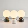 Tafellampen Art Marble Lamp Nordic Modern Simple Slaapkamer Voor Nachtkastje EU US AU UK Plug Living Room