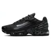 Inställda män Kvinnor Designer TN 3 Plus Running Shoes Classic OG TNS Volt Triple Black White Laser Blue 25th Anniversary TN3 Designer Utility Tuned Walking Sneakers