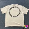 メンズTシャツ2022ルーズフィットゴッドティーメンズヒップホップサンデーサービスツアーTシャツ印刷タグトップ夏YE半袖T230602