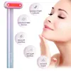 Home Beauty Instrument 4 em 1 Red Light Therapy Skincare Tool For Face Neck EMS Microcurrent Massage Anti-Aging Skin Tightening Wand 22 Waov