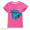 Tshirts Mr Wolf Beast Kids Summer Short Sleeve T Shirt Bomull