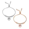 Pulseiras de cristal de diamante incrustadas em aço de titânio Árvore da Vida Pulseira de aço inoxidável Pulseira feminina ajustável