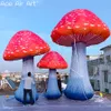 RGB Inflatable Party Mushroom Giant Crooked Mushrooms DJ Decor LED Plant Model with Remote Control for Event Decoration