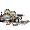 Set di stoviglie Ceramica Ciotola Piatto da minestra Regalo Cucina Utensili da cucina Accessori Stoviglie per la casa Decorazioni per la casa Porcellana T200430 Drop D Dhaur