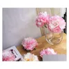 Couronnes De Fleurs Décoratives 10 Pcs / Lot Artificielle Pivoine Tête De Fleur Fête De Noël Décoration Diy Soie Mur Fond Déco Dhzog