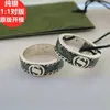 50% korting op designer sieraden armband ketting ring percha marmer groen email mannen vrouwen met dezelfde stijl liefhebbers gepersonaliseerde oude wijsvinger ring