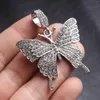 Charms 3D Butterfly 57x48mm Sparking Crystal Rhinestone Pave Zircon Pendant For DIY Jewelry Making Necklace Bracelet Handmade