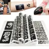 Estênceis adesivo tatuagem temporária à prova d' água henna modelo de tatuagem adesivos aerógrafo pintura corporal modelo de tatuagem em vídeo 635style