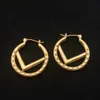 luxury designer earrings for women vintage cross pattern letter f earrings classic copper hoop earrings designer jewelry