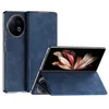 Magnetic Face Leather Cases For VIVO X Fold 2 Fold2 Case Flip Book Stand Wallet Protection Cover