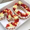 ケーキのための再利用可能な金型番号デザインペットベーキングケーキデコレーションツール結婚式の誕生日ベーキングペストリー菓子のアクセサリー