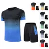 Trainingspakken voor heren 2023 Sneldrogende voetbalkleding Trainingspak voor heren Joggen Sport Ademend Dames Sportkleding Sport 2-delige hardloopsets Grote maten J230601