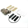 Taktisk AN/PEQ-15 Laser Aming+ White LED-ficklampa+ IR Night Vision Weapon Light 20mm Rail Hunt Rifle Airsoft PEQ