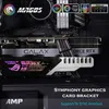 Cooling Aluminium Graphics Cards Uchwyt ARGB GPU Wspornik Współpracuj Karta graficzna M/B AURA Sync (dla Asus MSI Giga Rog)