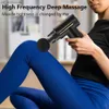 Mini pistola de massagem relaxamento muscular massageador de percussão vibrador terapia massageador elétrico para corpo pescoço fáscia pistola carga usb l230523