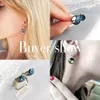 Dangle Chandelier Crystal From Austria Dangle Earrings Fashion Round Rivoli Bella Drop Earrings For Women Elegant Party Wedding Jewelry 230602