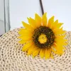 Flores Decorativas Simulação de Girassol Sardenha Decoração de Casa Adereços de Pografia Flor Falsa Seca Casamento Artificial
